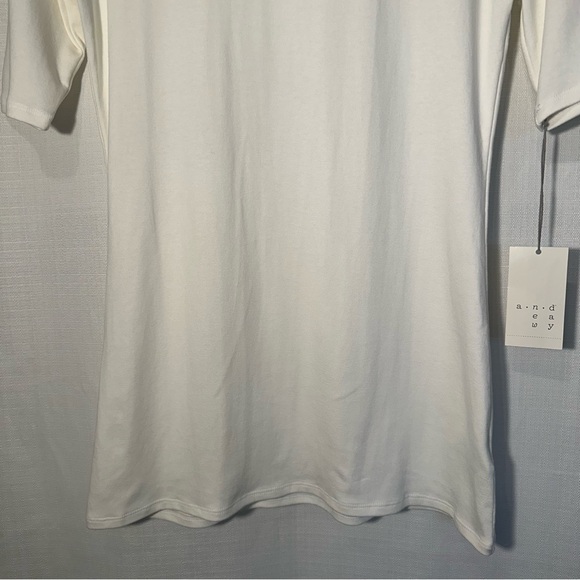 A New Day Elbow Length Cream Turtleneck Size Large - Picture 4 of 10